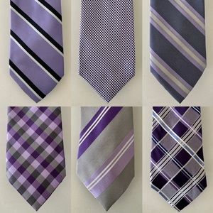 100% Silk Men’s Classic Tie Purple $10/each or $50 for all 6